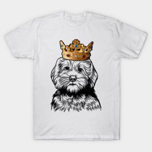 Goldendoodle Dog King Queen Wearing Crown T-Shirt